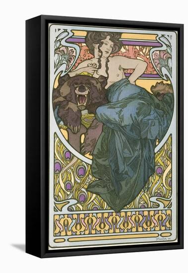 Plate 47 from the Book 'Documents Decoratifs', Published in 1902-Alphonse Mucha-Framed Stretched Canvas