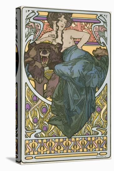 Plate 47 from the Book 'Documents Decoratifs', Published in 1902-Alphonse Mucha-Stretched Canvas