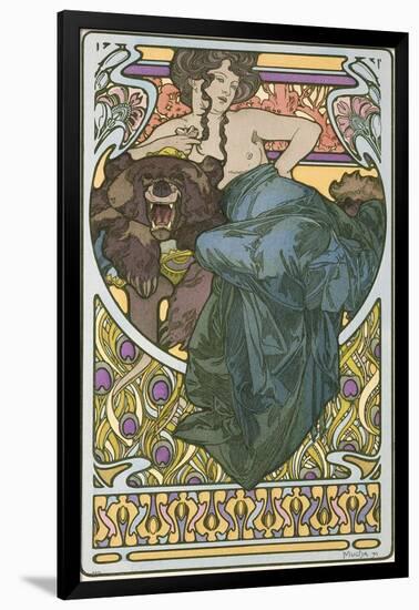 Plate 47 from the Book 'Documents Decoratifs', Published in 1902-Alphonse Mucha-Framed Giclee Print