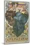 Plate 47 from the Book 'Documents Decoratifs', Published in 1902-Alphonse Mucha-Mounted Giclee Print