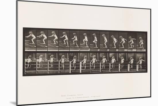 Plate 473. Child, Walking Upstairs, 1885 (Collotype on Paper)-Eadweard Muybridge-Mounted Giclee Print