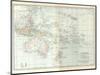 Plate 49. Map of Oceanica (Oceania). Australia-Encyclopaedia Britannica-Mounted Art Print