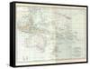 Plate 49. Map of Oceanica (Oceania). Australia-Encyclopaedia Britannica-Framed Stretched Canvas