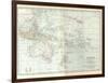 Plate 49. Map of Oceanica (Oceania). Australia-Encyclopaedia Britannica-Framed Art Print