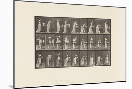 Plate 496. Miscellaneous Phases of the Toilet, 1885 (Collotype on Paper)-Eadweard Muybridge-Mounted Giclee Print