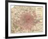 Plate 5. Inset Map of London-Encyclopaedia Britannica-Framed Art Print