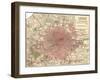 Plate 5. Inset Map of London-Encyclopaedia Britannica-Framed Art Print