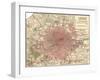 Plate 5. Inset Map of London-Encyclopaedia Britannica-Framed Art Print