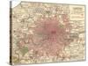 Plate 5. Inset Map of London-Encyclopaedia Britannica-Stretched Canvas