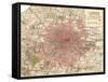 Plate 5. Inset Map of London-Encyclopaedia Britannica-Framed Stretched Canvas