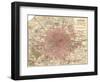 Plate 5. Inset Map of London-Encyclopaedia Britannica-Framed Art Print