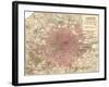 Plate 5. Inset Map of London-Encyclopaedia Britannica-Framed Art Print
