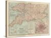 Plate 5. Map of England and Wales-Encyclopaedia Britannica-Stretched Canvas