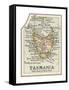 Plate 50. Inset Map of Tasmania. Australia-Encyclopaedia Britannica-Framed Stretched Canvas