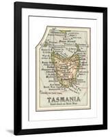 Plate 50. Inset Map of Tasmania. Australia-Encyclopaedia Britannica-Framed Giclee Print