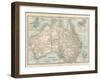 Plate 50. Map of Australia. Insets of Melbourne and Port Phillip-Encyclopaedia Britannica-Framed Art Print