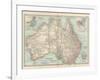 Plate 50. Map of Australia. Insets of Melbourne and Port Phillip-Encyclopaedia Britannica-Framed Art Print