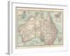 Plate 50. Map of Australia. Insets of Melbourne and Port Phillip-Encyclopaedia Britannica-Framed Art Print