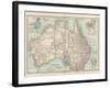 Plate 50. Map of Australia. Insets of Melbourne and Port Phillip-Encyclopaedia Britannica-Framed Art Print