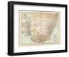 Plate 51. Map of Australia. South-East Part. Victoria-Encyclopaedia Britannica-Framed Art Print