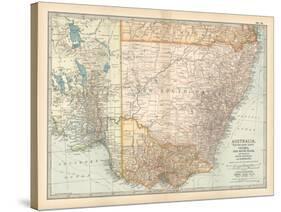 Plate 51. Map of Australia. South-East Part. Victoria-Encyclopaedia Britannica-Stretched Canvas