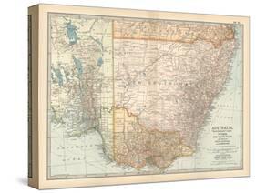 Plate 51. Map of Australia. South-East Part. Victoria-Encyclopaedia Britannica-Stretched Canvas