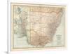 Plate 51. Map of Australia. South-East Part. Victoria-Encyclopaedia Britannica-Framed Art Print