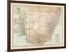 Plate 51. Map of Australia. South-East Part. Victoria-Encyclopaedia Britannica-Framed Art Print