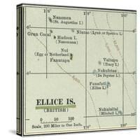 Plate 52. Inset Map of Ellice Islands (British)-Encyclopaedia Britannica-Stretched Canvas