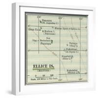 Plate 52. Inset Map of Ellice Islands (British)-Encyclopaedia Britannica-Framed Art Print