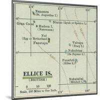 Plate 52. Inset Map of Ellice Islands (British)-Encyclopaedia Britannica-Mounted Art Print