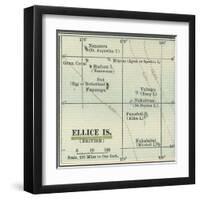 Plate 52. Inset Map of Ellice Islands (British)-Encyclopaedia Britannica-Framed Art Print