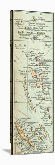 Plate 52. Inset Map of New Hebrides Islands-Encyclopaedia Britannica-Stretched Canvas