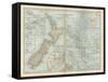 Plate 52. Pacific Ocean Islands Map-Encyclopaedia Britannica-Framed Stretched Canvas