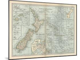 Plate 52. Pacific Ocean Islands Map-Encyclopaedia Britannica-Mounted Art Print