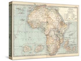 Plate 53. Map of Africa. Insets of Ascension Island-Encyclopaedia Britannica-Stretched Canvas