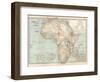 Plate 53. Map of Africa. Insets of Ascension Island-Encyclopaedia Britannica-Framed Art Print