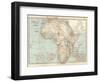 Plate 53. Map of Africa. Insets of Ascension Island-Encyclopaedia Britannica-Framed Art Print