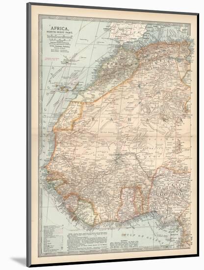 Plate 54. Map of Africa-Encyclopaedia Britannica-Mounted Art Print