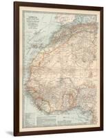 Plate 54. Map of Africa-Encyclopaedia Britannica-Framed Art Print