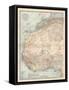 Plate 54. Map of Africa-Encyclopaedia Britannica-Framed Stretched Canvas