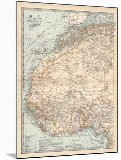 Plate 54. Map of Africa-Encyclopaedia Britannica-Mounted Art Print