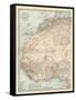 Plate 54. Map of Africa-Encyclopaedia Britannica-Framed Stretched Canvas