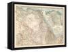 Plate 55. Map of Africa-Encyclopaedia Britannica-Framed Stretched Canvas