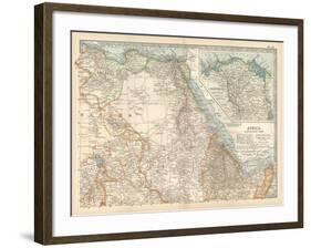 Plate 55. Map of Africa-Encyclopaedia Britannica-Framed Art Print