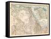 Plate 55. Map of Africa-Encyclopaedia Britannica-Framed Stretched Canvas