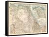 Plate 55. Map of Africa-Encyclopaedia Britannica-Framed Stretched Canvas