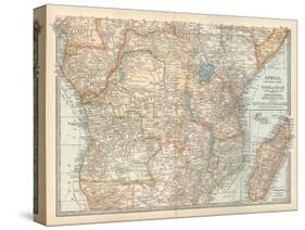 Plate 56. Map of Africa-Encyclopaedia Britannica-Stretched Canvas