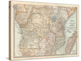 Plate 56. Map of Africa-Encyclopaedia Britannica-Stretched Canvas