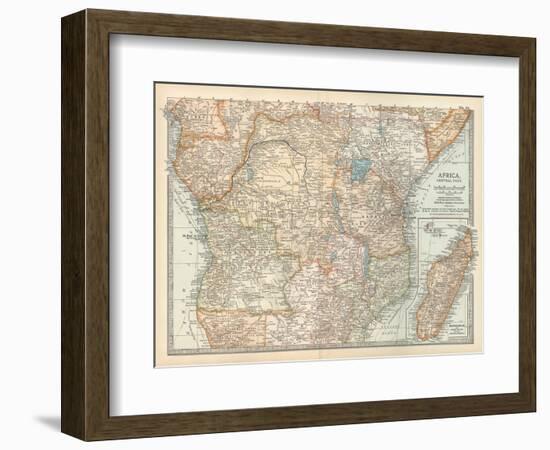 Plate 56. Map of Africa-Encyclopaedia Britannica-Framed Art Print